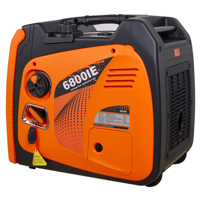 POWERHIVE Enclosed Dual-Fuel Generator 6kW – Mod.6800IE | Silent & Portable Power