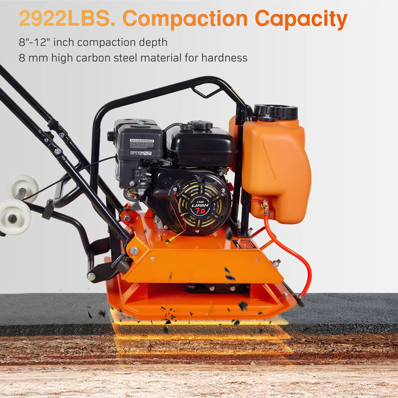 POWERHIVE Plate Compactor – Mod. SC-90 |  2922 lbf,22″ × 17.7″ Plate
