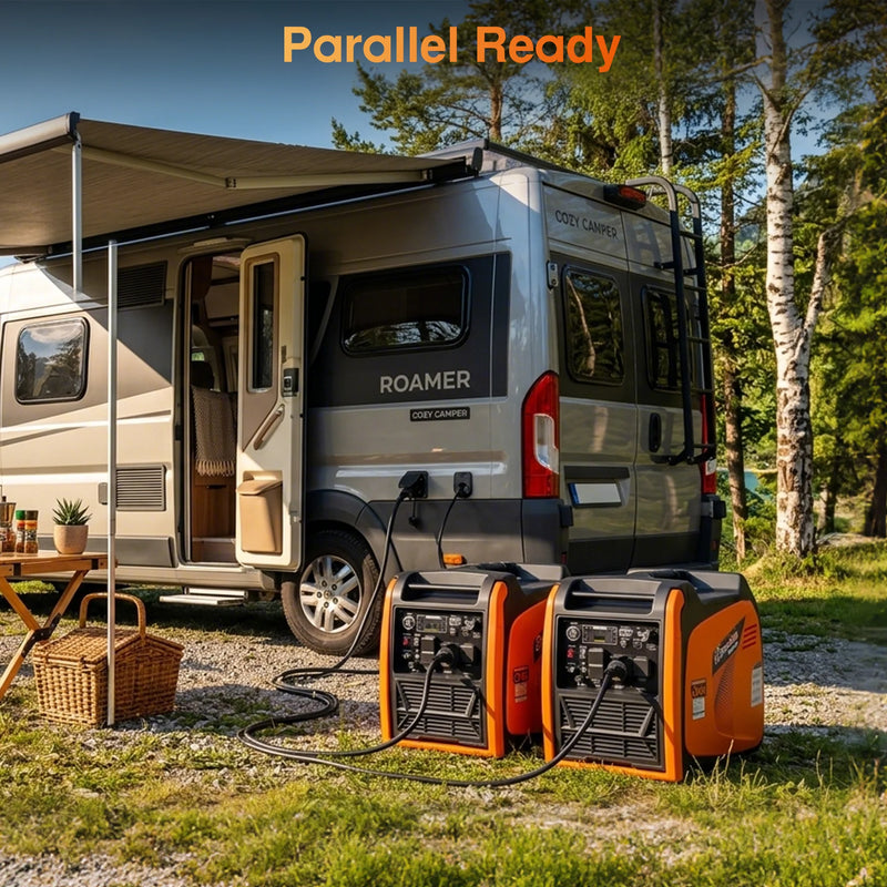 POWERHIVE Enclosed Dual-Fuel Generator 6kW – Mod.6800IE | Silent & Portable Power