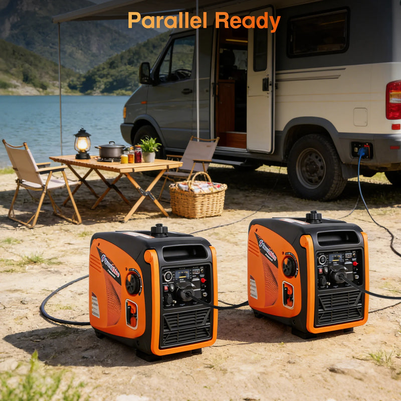 POWERHIVE Enclosed Gasoline Generator 4.2kW – Mod.4800IE | Silent & Portable Power